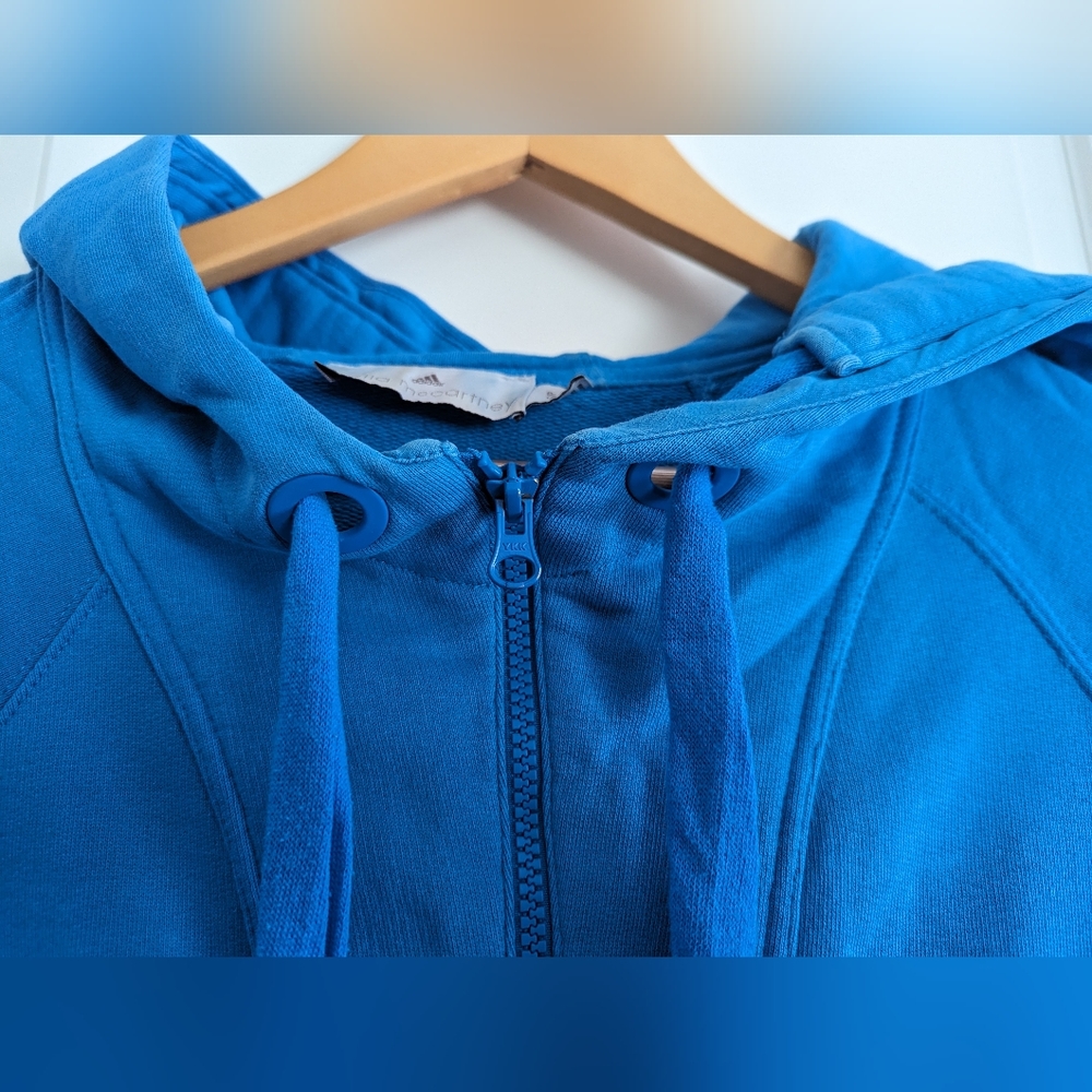 Adidas by Stella McCartney | Essential Zip-Hoody | Pool | Size S - Picture 3 of 9
